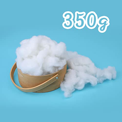 Zxiixz 350G Polyester Fill, Pillow Stuffing, Recycled Polyester Fiber, High Resilience Stuffing For Pillow Filling, Dolls Diy And Home Decoration Projects(12Oz) #TOP1