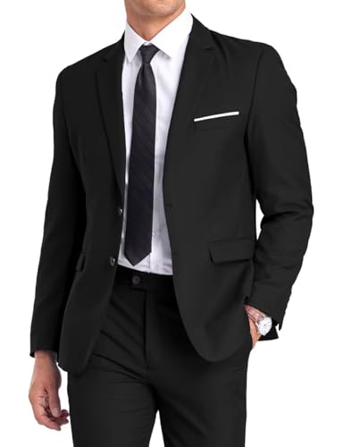 Fxzpiodi Men’s Slim‑Fit 2‑Piece Formal Suit – 92% OFF, Premium Polyester‑Viscose Tuxedo