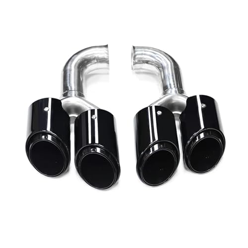 Tuyau d'échappement sport pour Cayenne style quad noir pour les voyages