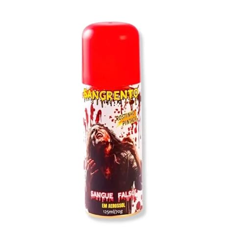 Sangue Falso Artificial Aerosol 125ml Sangrento Rostinho Pintado Halloween