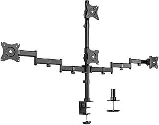 VIVO Quad LCD Monitor Heavy Duty Desk Mount 3 Plus 1 Stand, Holds