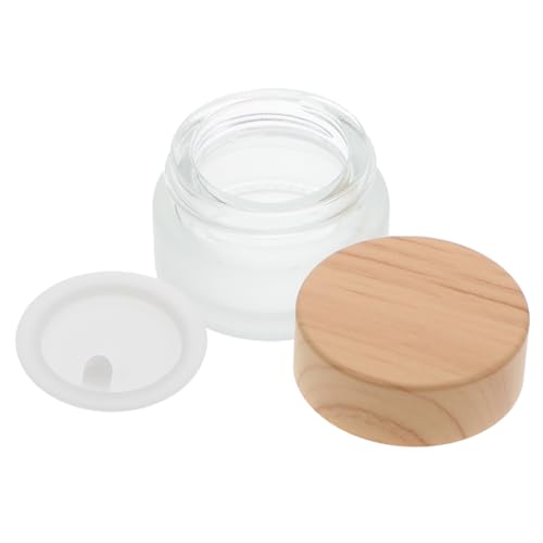Vaso de vidrio esmerilado para limpieza de pinceles de manicura miniatura 1