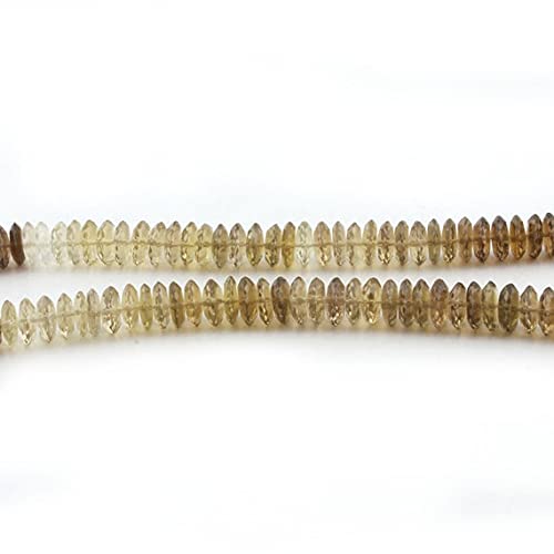 Quartz Citron Bio Rondelles Facettées pour Créer vos Bijoux d'Été Lumineux LKBEADS SB308