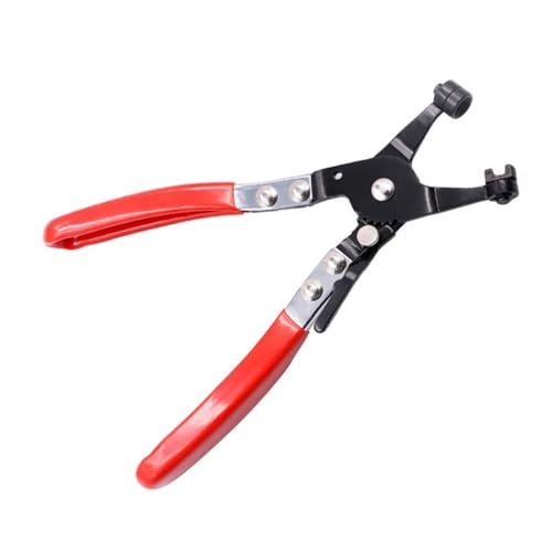 Xuyingst Hose Clamp Pliers Thicker Handle Clamp Puller Enhance Strength Locking Car Hose Clamps Pliers Comfort Flat Band Ring Tube Clamps, Straight