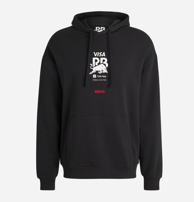 HUGO mens Tsunoda Graphic F1 2025 Racing Bull Fan Hoodie - Image 2