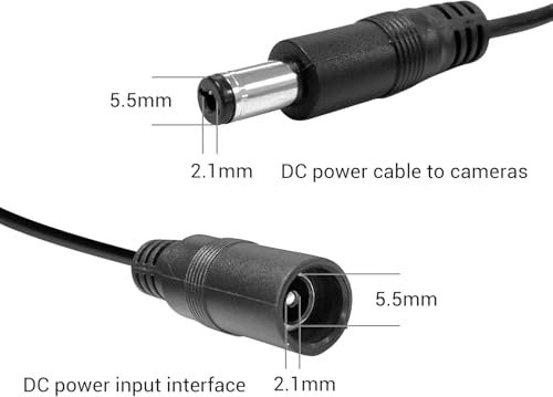 image for YAREMYEYE 12V 7A Security Camera Power Adapter with 8-Way Splitter, 10