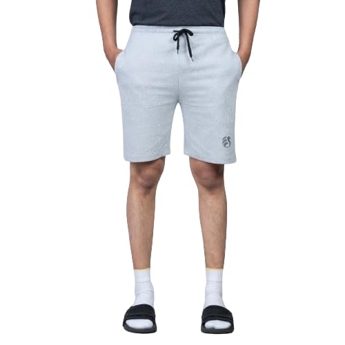 Image of Men's Solid Slim Fit Casual Shorts for Casual Wear | Stretchable Cotton Comfort Fit and High Performance for Everyday Wear | Running /Gyming Athleisure Shorts