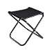 Mini Taburete Plegable Taburete de Pesca Taburete de Campamento Plegable Silla pequeña Taburete portátil for Adultos pescando Caminata de jardinería y Playa (Color : Black, Size : 25x28x26cm)