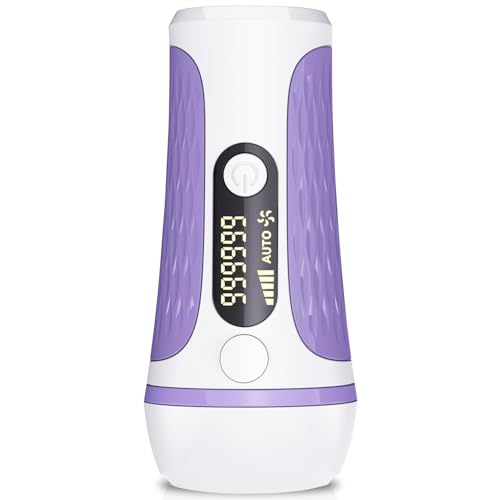 IPL Laser Hair Removal Device Permanent for Women & Men, 999,999 Flashes Safe Effective Lasting Hair Remover, Alternative to Salon, for Face Arms Armpit Legs Bikini Area Whole Body Home Treatment