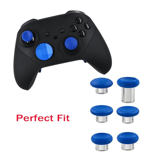 Image of 6 in 1 Metal Thumbsticks Replacement for Xbox Elite Series 2 Controllers, Thumbsticks for Elite Series 2 Core Controllers, Elite Series 2 Controller Replacement Thumbsticks (Blue)