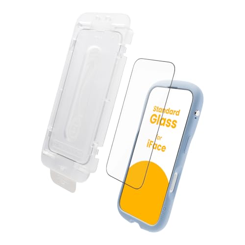 iFace iPhone 16 / iPhone 15 / iPhone14 Pro 対応 ガラスフィルム 貼付ガイド付き クリア【 iphone16 対応 アイフォン16 対応 アイフォン15 15 14pro 光沢 表面硬度10H ラウンドエッジ 画面保護 】の商品画像（Amazon）
