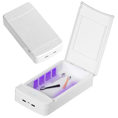WIYETY - Stérilisateur de lampe UV portable à double couche : boîte de désinfection UV WIYETY boîte de stérilisateur d'outil de stérilisateur pour ongles UV, appareil de désinfection UV professionnel pour