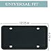 License Plate Frames - 2 PCS Silicone License Plate Holder for US Car Universal License Plate Bracket, Rustproof, Rattle Proof & Weatherproof, Mounting Accessories Included