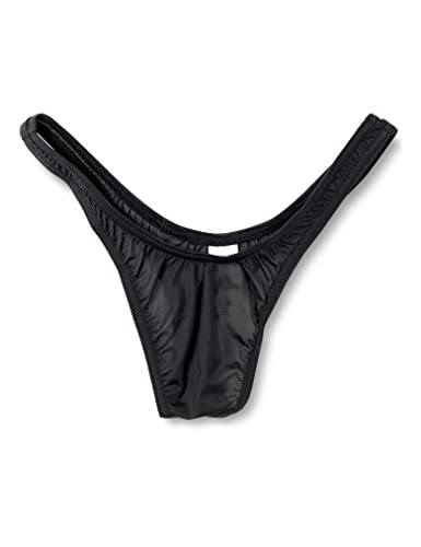 [ラ ポーム] Tバックショーツ ハイレグ 極小 ハギ無し MサイズとLサイズの2サイズ展開 薄い 極薄 GUS生地 Tバック ビキニ 下着 アマゾン限定 ラポーム ブランド 日本製 618120 ブラック L