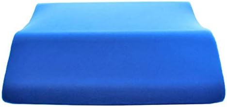 Extra Wide Lounge Doctor Elevating Leg Rest Pillow Wedge w Cooling Gel Memory Foam and Blue Cover Large Foot Pillow Leg Support reduce swelling improves circulation