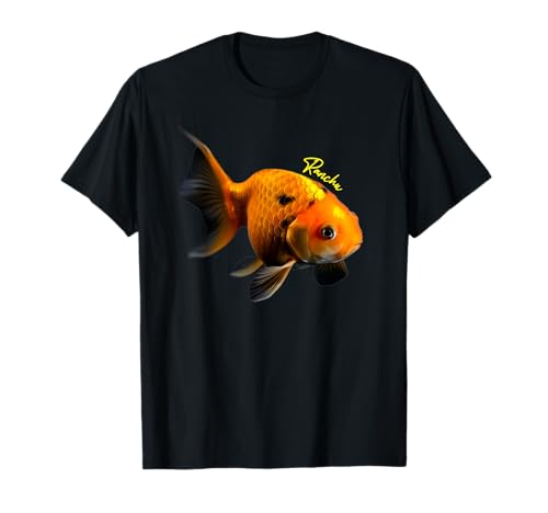 Arte de acuario Ranchu Goldfish Fancy Goldfish para amantes de los peces de colores Camiseta