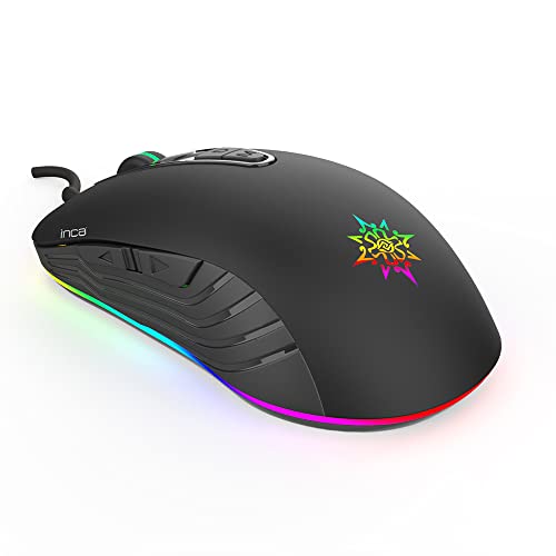 Souris de jeu Inca IMG-348 PHALDOR RGB 3200 DPI avec macro programmables