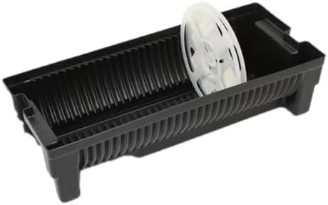 1 Pack Anti-Static ESD SMT Reel Box Tray Holder / Brace,Anti-Static SMT SMD Coil Bin Containers,Plastic Antistatic Reel Storage Rack (Small/410*190*110mm,Black)