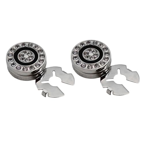 Image of 10pcs Brass Round Cuff Button Cover Cuff Links for Wedding Formal Shirt Mens Formal Button Covers Imitation Cufflinks
