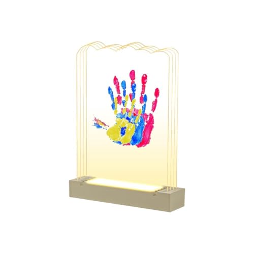 Generisch Familien-Handabdruck-Bilderrahmen mit Licht
