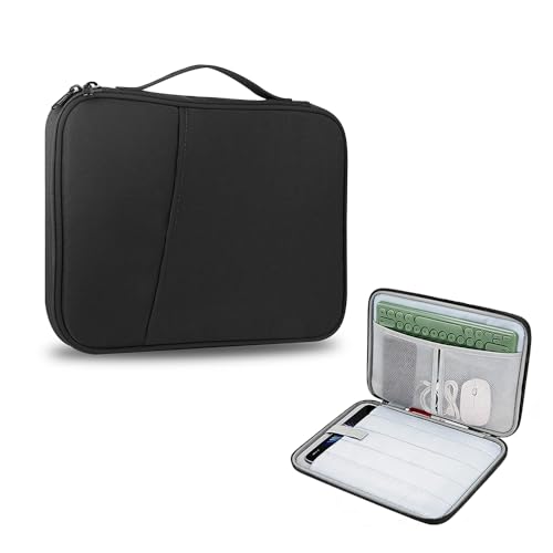 Calenxy 9-11 Zoll Tablet-Tasche mit Tragegriff, Gepolsterte Tablet-Hülle Schutztasche für iPad- A16 2025/Pro 11