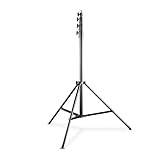 CONTENU DE LA LIVRAISON 1x trépied de lampe Walimex pro AIR 380 Deluxe 380 cm, 1x adaptateur de montage amovible, 1x manuel DE/EN