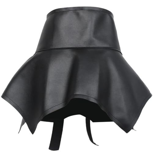 Support de taille décoratif en simili cuir à volants asymétriques - 4