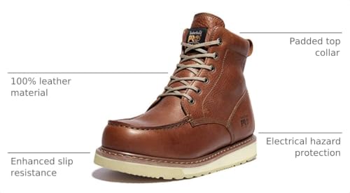 Image of Timberland PRO Unisex Adult Pro Wedge 6 Inch Soft Toe Work Boots