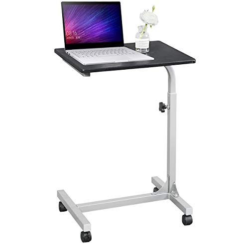 Aingoo Mesa de informática con Ruedas Soporte de computadora Notenbooktisch (Negro)