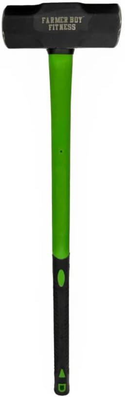 Gym Hammer for High-Intensity Training, Iron Head, Long Textured Handle, 10-20 LB (18 LB)