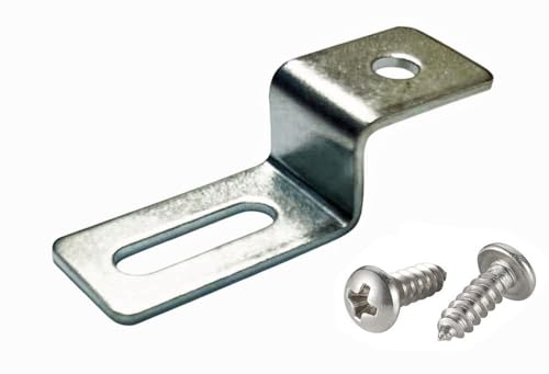 Image of 888 Corp 1 /4 inch Offset Clips (12 Pack) - Zinc Plated Steel - Picture Hanging Offset Clip