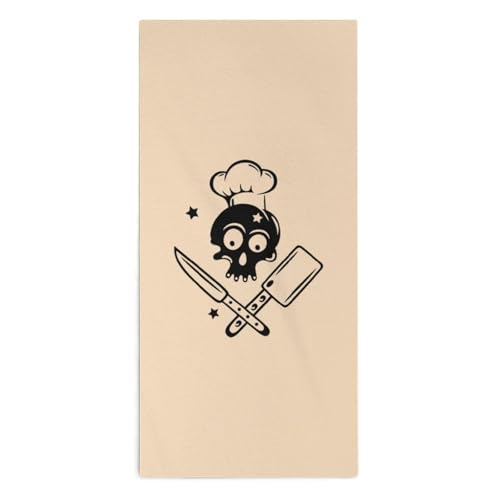 KWQDOZF Cuchillos y Gorros de Chef Toallas de Mano de Moda Toallas absorbentes para el Rostro para baño Gimnasio Cocina SPA Hotel