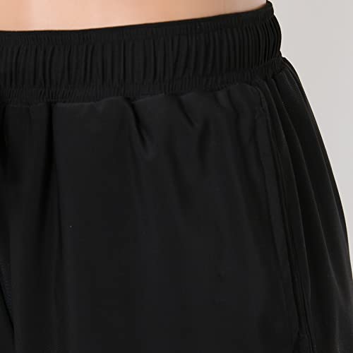 Womens Swimming Shorts Swim Trunks High Waist Swimming Bottoms with Liner Quick Dry Boardshorts Girls Swim Short Swimbottom for Older Women Sport Yoga Shorts Black - Image 8
