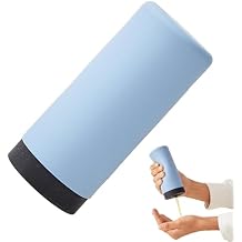 Refillable Dish Washing Liquid Dispenser, Silicone Divided Bottle, Easy Squeeze Soap Dispenser ColorBlue