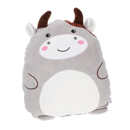 NOLITOY かわいい牛型ぬいぐるみ抱き枕 柔らかくてふわふわのカウスロー枕 動物デザインでリビング 寝室 車用インテリアに お子様や大人へ
