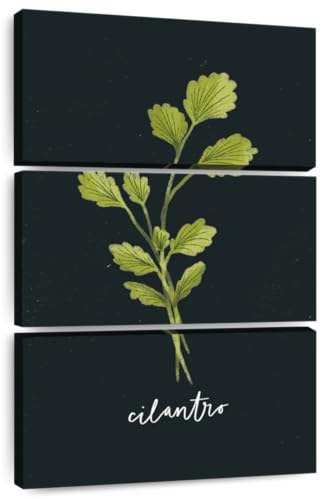 ElephantStock - Herbs II Black Wall Art - Vertical Multi