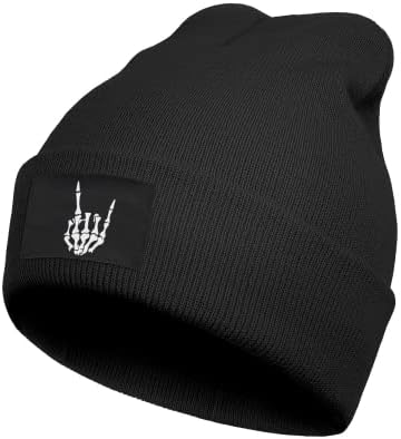 Ozrhuve Skull Skeleton Knit Beanies Hats Winter Skull Cap for Women and Men