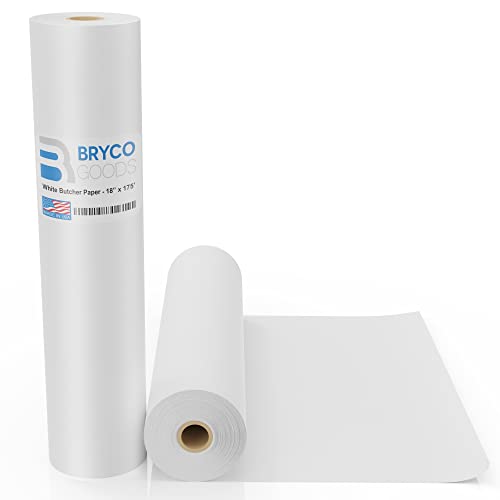 Bryco Goods White Kraft Butcher Paper Roll - 18 Inch x...