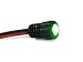 BRIGHTEST Light Bolt - Flush Mount 12V LED Light for Bumper, Grille, Cars Interior, Dash, Ambient Lighting, Motorcycle w/SLEEK Aluminum Housing & Screw Nut (6 mm Black, Green LED)