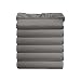 (6-Pack) Luxury Fitted Sheets! Premium Hotel Quality Elegant Comfort Wrinkle-Free 1500 Thread Count Egyptian Quality 6-Pack Fitted Sheet with Storage Pockets on Sides, Twin/Twin XL Size, Gray