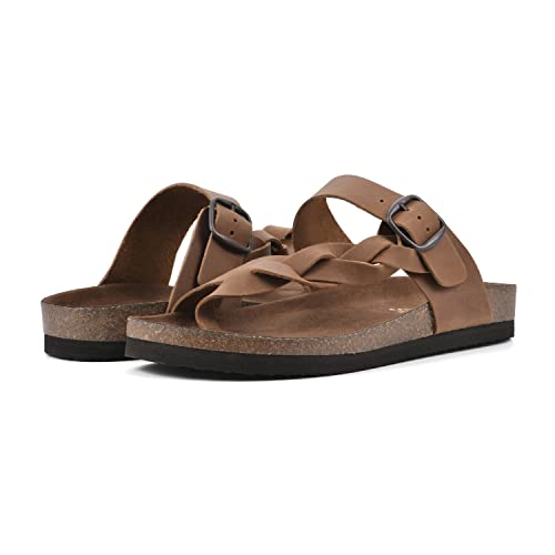 WHITE MOUNTAIN Women's Crawford Signature Comfort Molded Footbed Braided Sandal2