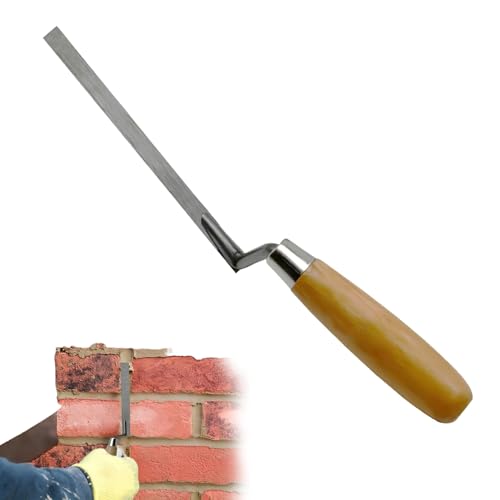 Pointing Trowel,Brick Jointer Tool Bricklaying Tool Cement Mortar Hrouting Hand Patio Grout Finger Grouting Jointing Slabs Small,for Tuck Pointer Brickwork Concrete Quick Drying Repointing Trowels