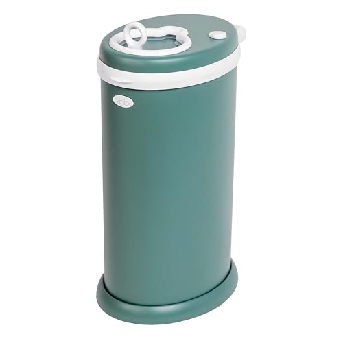 Image of Ubbi Stainless Steel Diaper Pail, Odor Locking, No Special Bag Required, Award-Winning, Registry Must-Have, Open Water