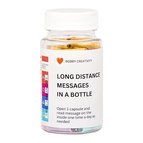 Bobby Creativity (50+) Pre-Written Love Letters Long Distance Relationships Gifts, Mother's Day Gift for Her, Love Capsules Messages in a Bottle, Engaged Gifts for Couples (Long Distance Messages) Cover