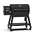 Louisiana Grills 1000 Black Label Series Portable Outdoor Bluetooth Pellet Grill with 2 Shelves, Locking Caster Wheels, and Digital WiFi Control