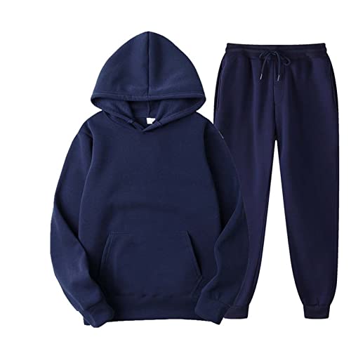 Sweat à capuche et pantalon en velours bleu pour éliminer l'inconfort