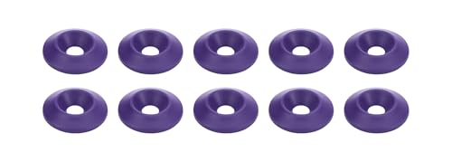Allstar Performance ALL18697 Countersunk Washer - 0.25 in ID - 1 in OD - Plastic - Purple - Set of 10