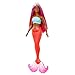 Barbie Mermaid Doll with Magenta Fantasy Hair & Headband Accessory, Curvy Body Type with Shell-Inspired Bodice & Tropical Red Tail