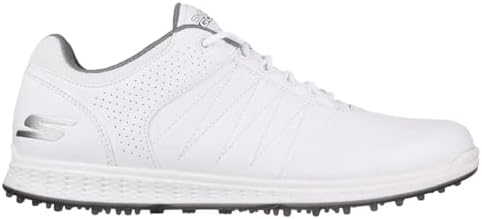 Skechers Men's Pivot Spikeless Golf Shoe, White/Grey, 13 Wide | Image 6