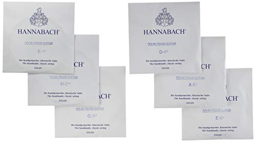 Hannabach 652996 Jeu de 6 Cordes pour Guitare Contrebasse - Les Beatles, Paul McCartney, John Lennon, RIngo Starr, George Harrison Hannabach 652996 Jeu de 6 Cordes pour Guitare Contrebasse